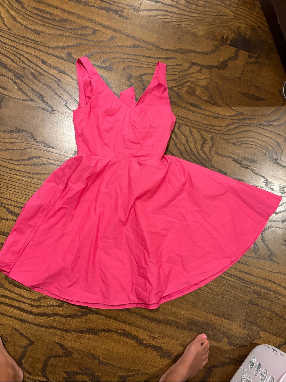 Vineyard Vines Hot Pink Sleeveless Fit-and-Flare Mini Dress
